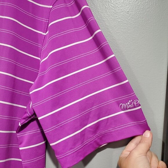 FootJoy Men's FJ Purple Golf Polo Shirt Collared Short-Sleeved Embroidered Sz XL - Picture 3 of 9